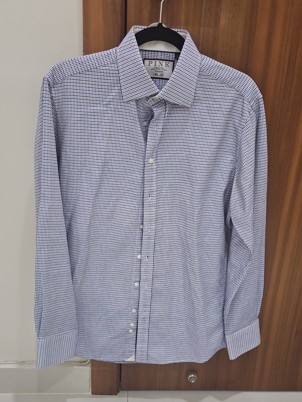 Thomas Pink Micro Polka Dot Dress Shirt